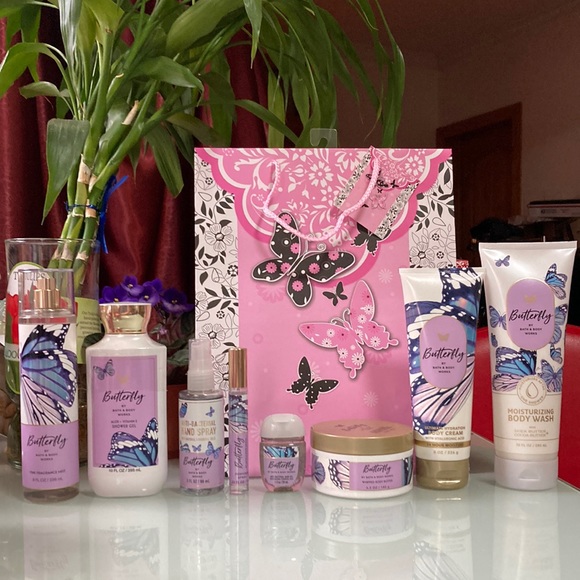 Bath and Body Works Butterfly Full-size Body Care Bundle